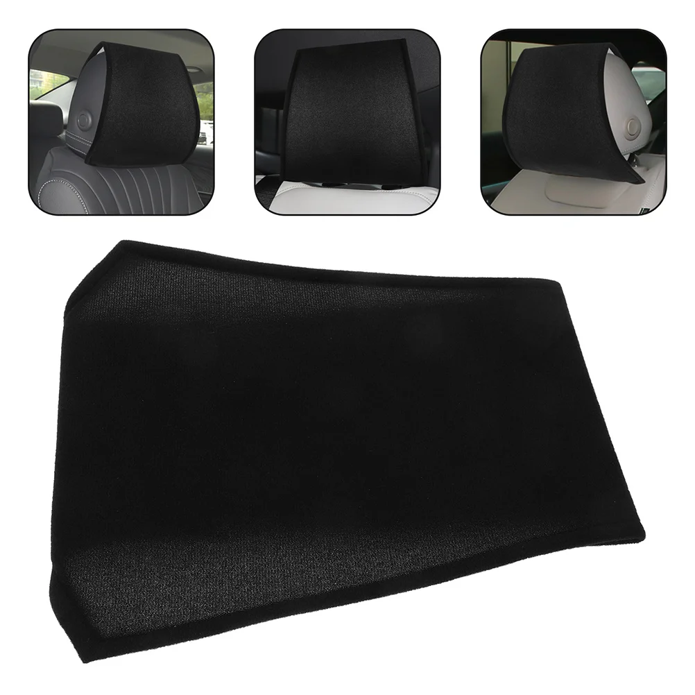 

2pcs Cotton Car Seat Headrest Covers Soft Comfortable Universal Fit Vehicle Auto Interior Accessories Decorative Headrest