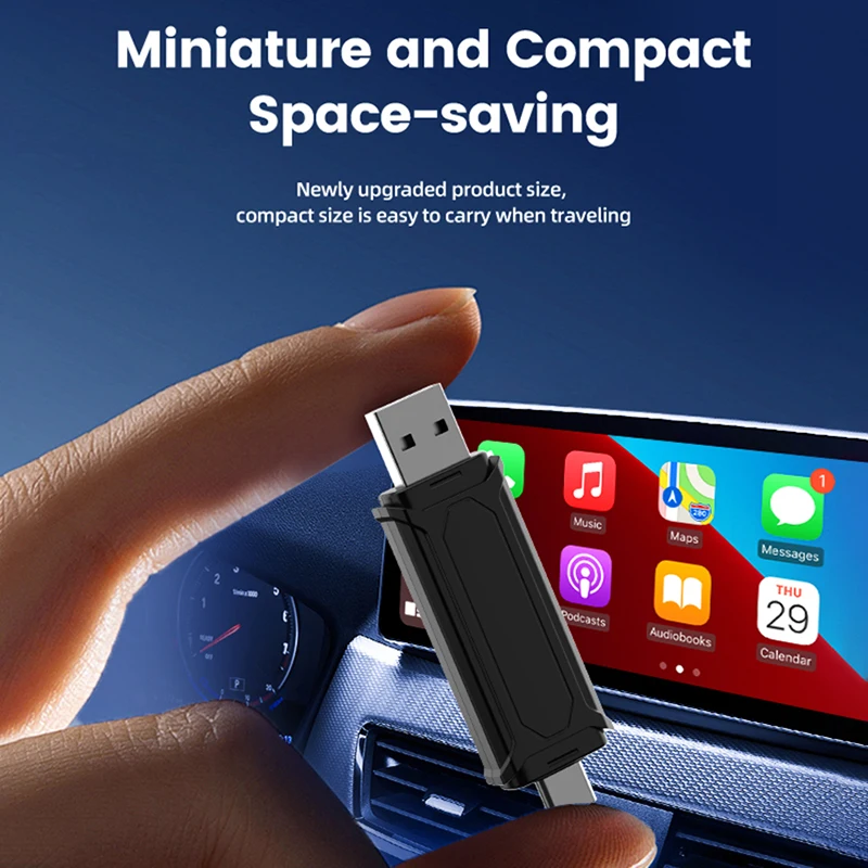 Neue 5,0 Mini 5 Pro Smart CarPlay USB Dongle Drahtlose Android Auto CarPlay Dual Kanal Arbeit WiFi BT Wireless Connect Telefon