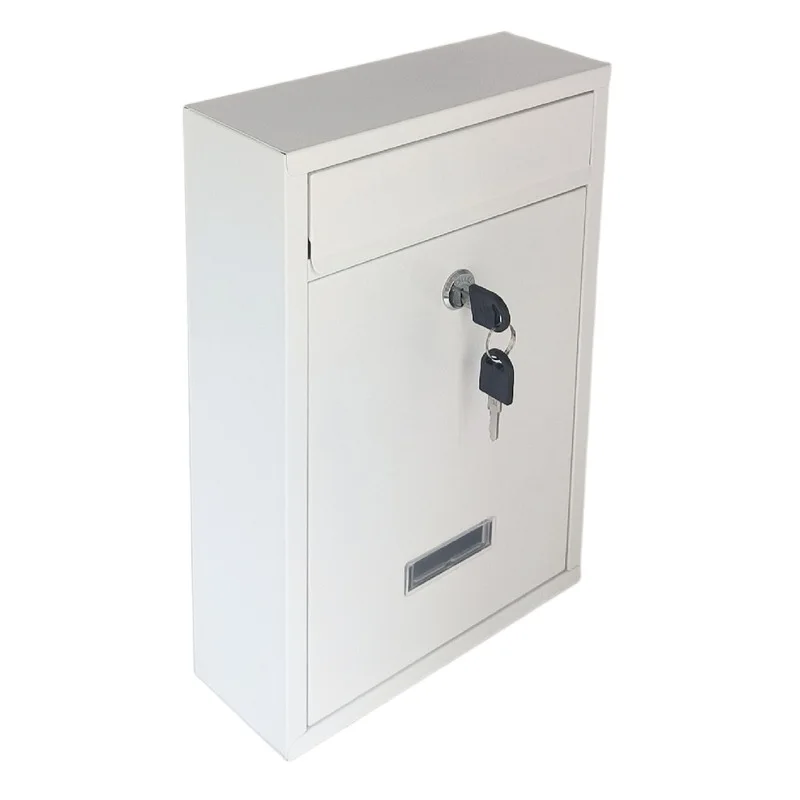 

Hot Sale Metal Wall Mounted White Mailbox Small Mini Mailbox Home Mailbox Factory Customized