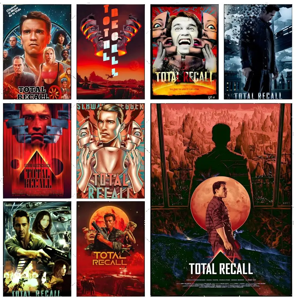 Affiche de film science-fiction sur toile T-Total Recall, décoration artistique haut de gamme et cadeau pour la maison, salon, ornements pour la maison