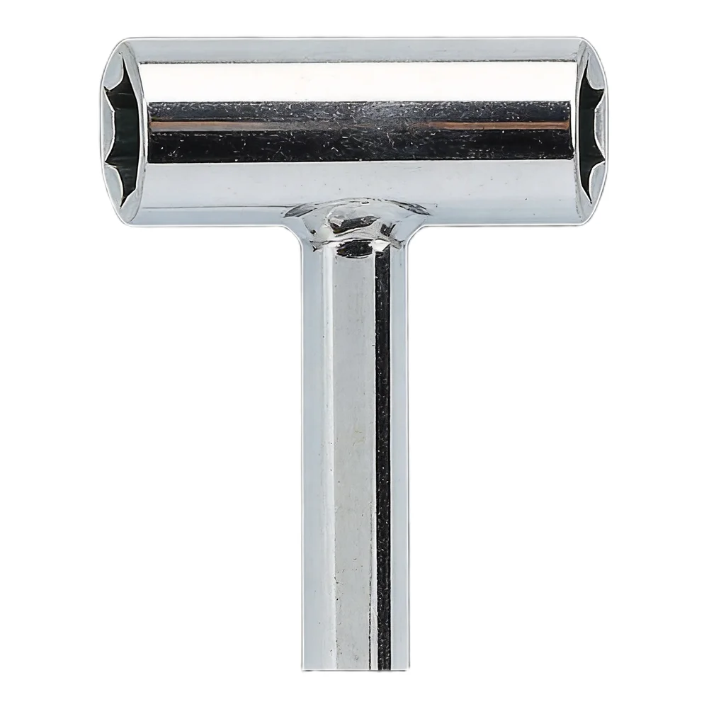 Rust-Resistant Electroplated T Handle Cylinder Wrench for Gas Valves Fits Oxygen Argon Nitrogen Acetylene Propane Gas Bottles