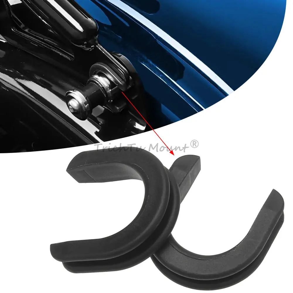 Motorcycle Luggage Rack Side Plate Mounting Bracket Grommet Bushing For Harley Road King Electra Street Glide Classic 2009-2025