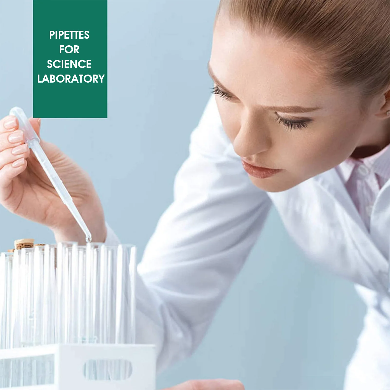100pcs/lot Laboratory Pipette Plastic Disposable Graded Container Liquid Dropper Equipment Straw Tools Experimental Supplies