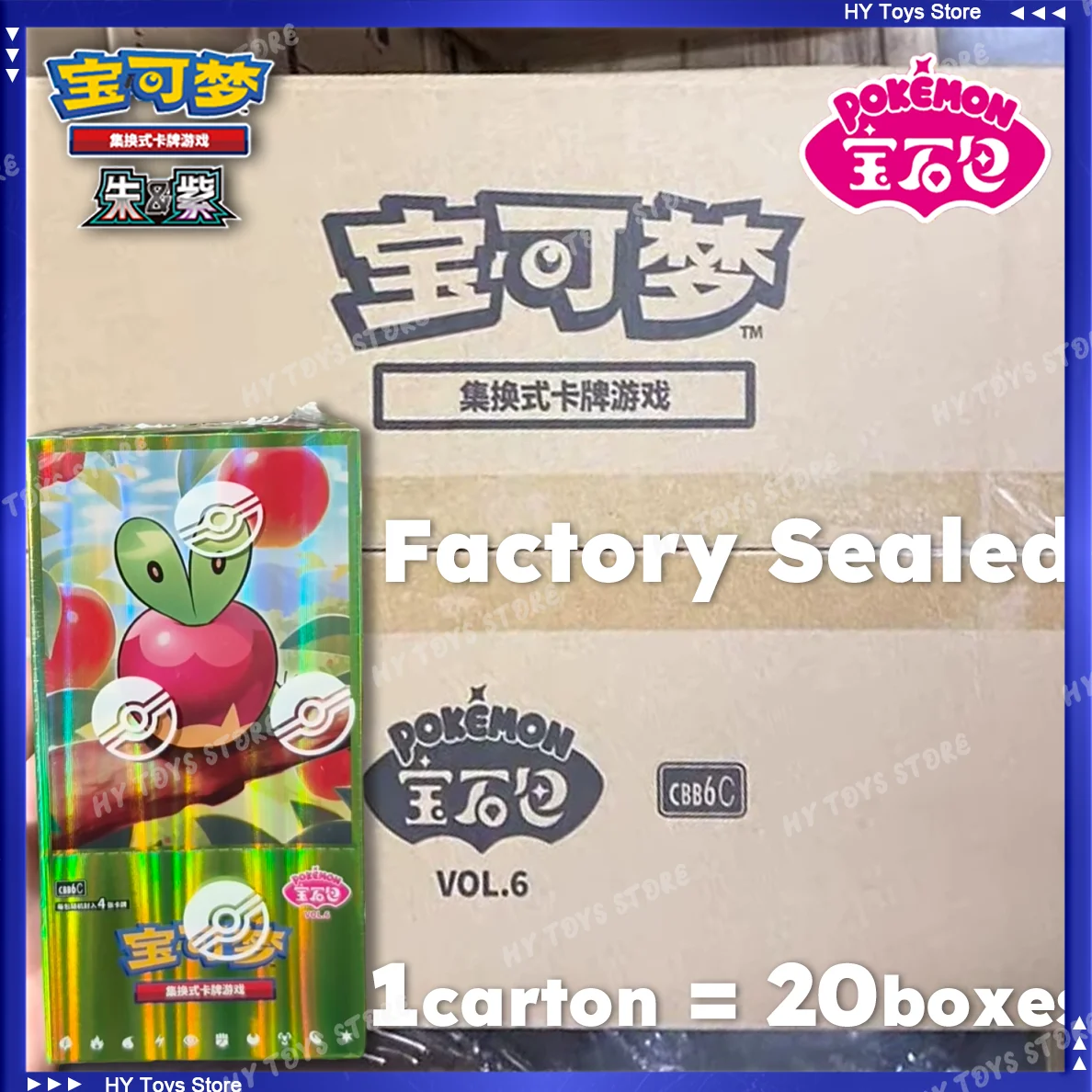 In Stock 100% Original Pokemon Gem Pack 6 Factory Sealed Case Trading Cards Scarlet and Violet Vol.6 Chinese PTCG Box Collection