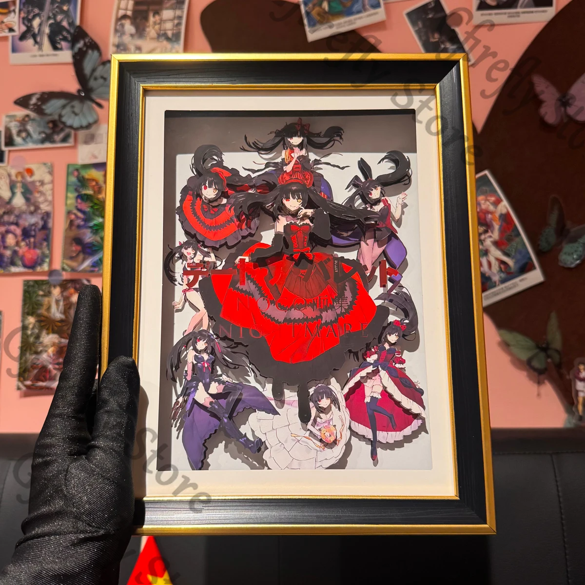 

DATE A LIVE Decorative Picture Anime Photo FrameTokisaki Kurumi Stereoscopic High Quality Desktop Decoration Gift