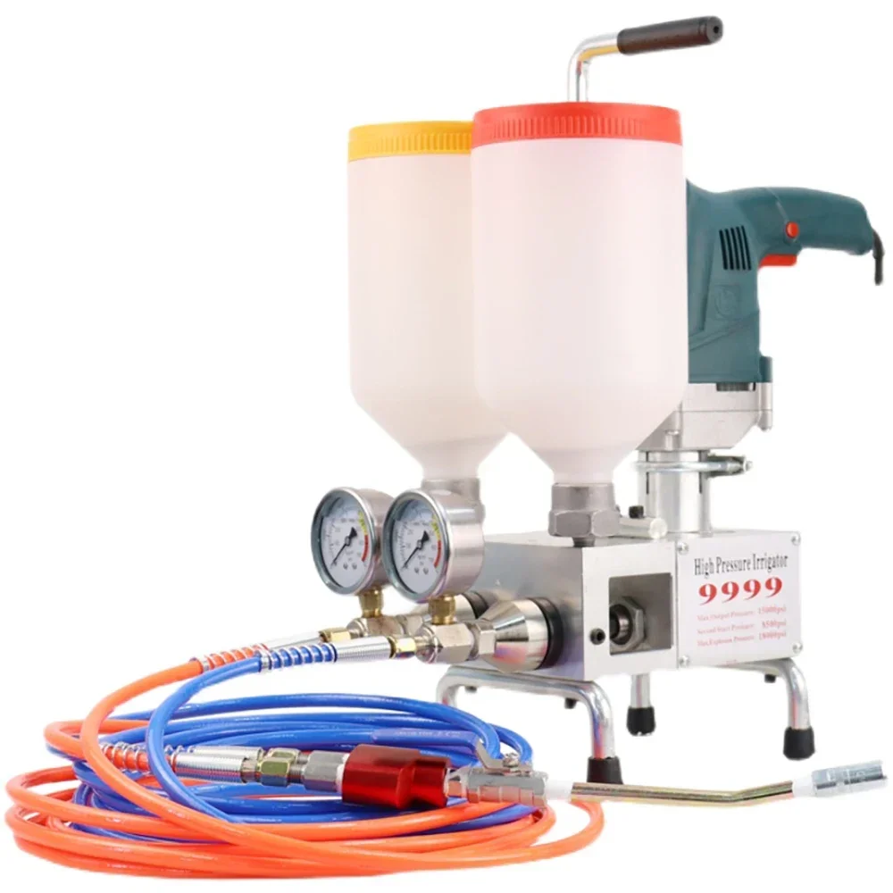 Two component waterproof wall mounted maintenance polyurethane  machine 220V/1100W electric intelligent remote control