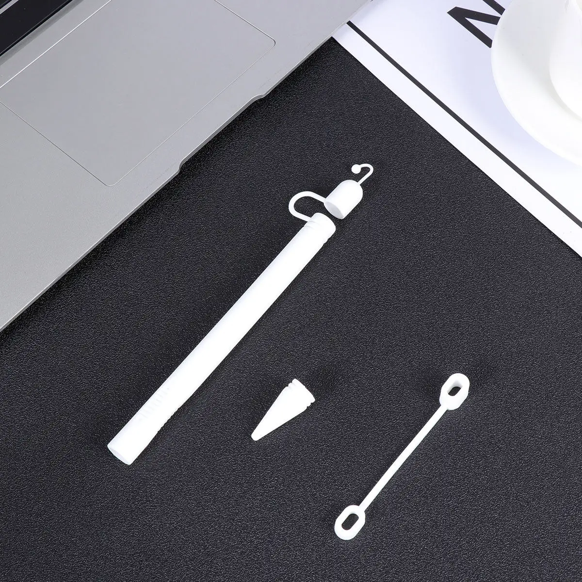 

Stylus Sleeve Cover Silicone Grip Holder Compatible Pencil 1 Anti-Lost Sleeve White Protective Silicone Stylus Cover Grip