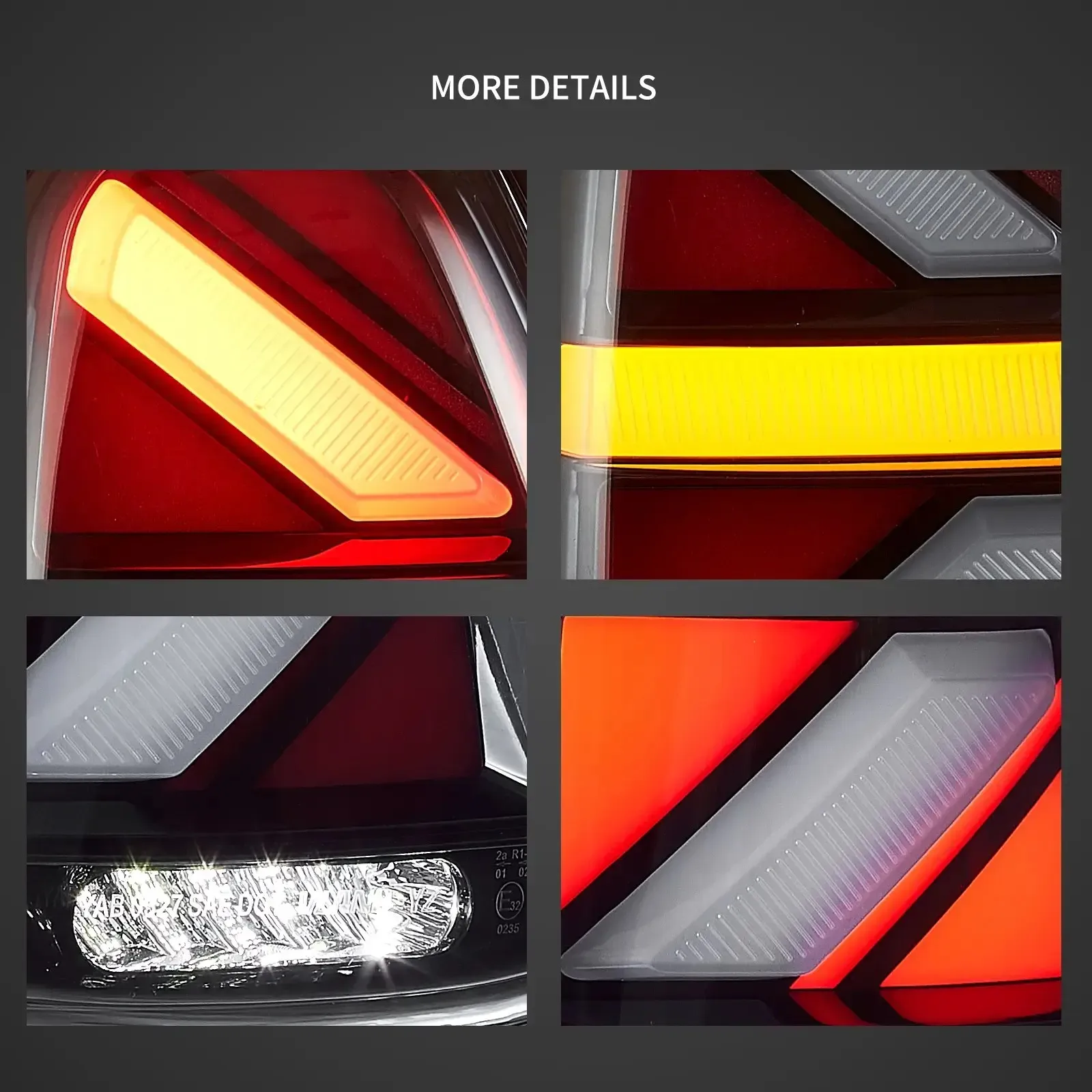 07-13 Mini Cooper 2th Gen(R56 R57 R58 R59) Vland II LED Tail Lights With Amber Sequential Turn Signal