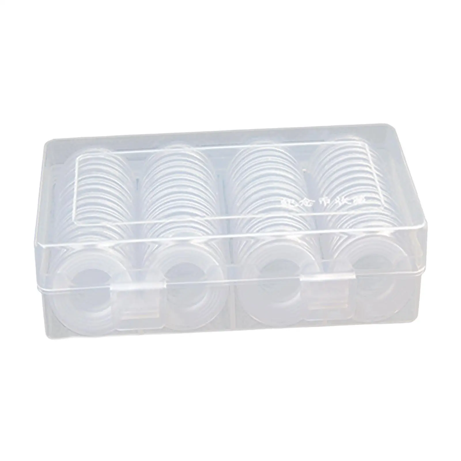 Dollar Coin Holder Coin Capsules 33mm with Storage Organizer Round Collecting