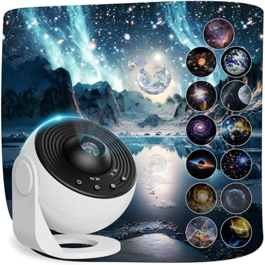 

Planetarium Projector Pro for Bedroom, 13 in 1 Star Projector Galaxy Light, Ceiling Night Light Milky Way Mood Lighting with Ti