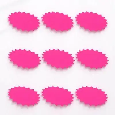 Флуоресцентная бумага, цены, 100 листов, бирки в форме взрыва, яркий цвет, розничный магазин, рекламный период, бумажные ценники