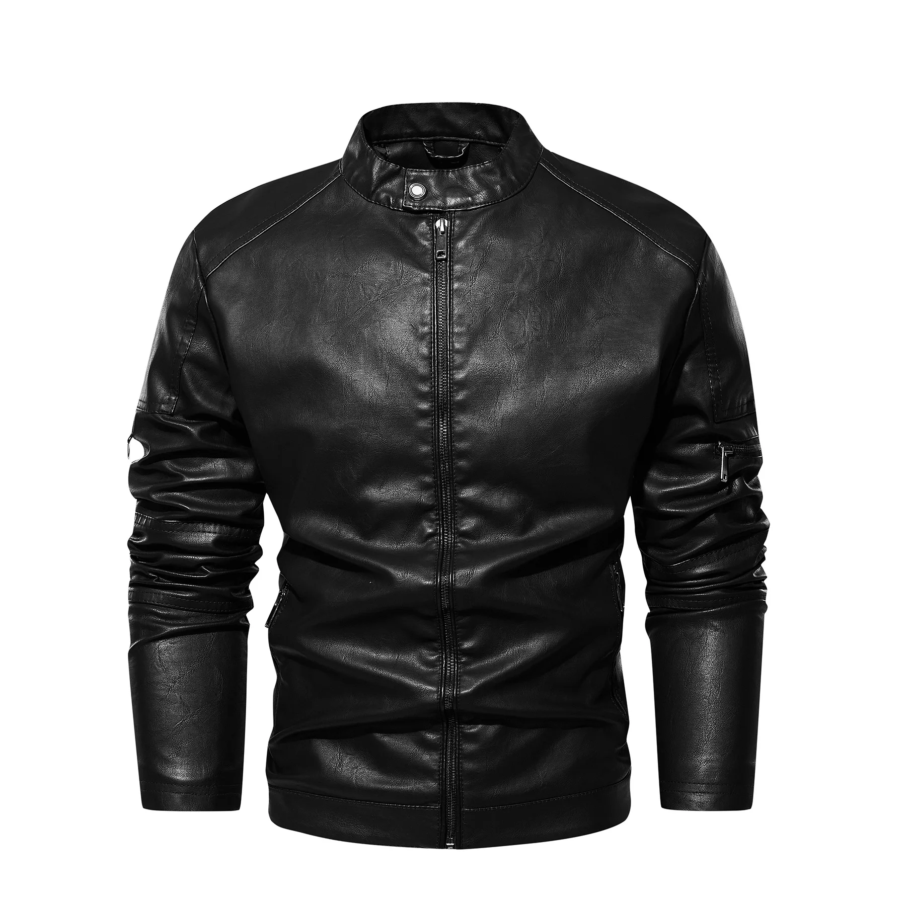 New US size washed men\'s leather jacket foreign trade cross-border boutique leather jacket