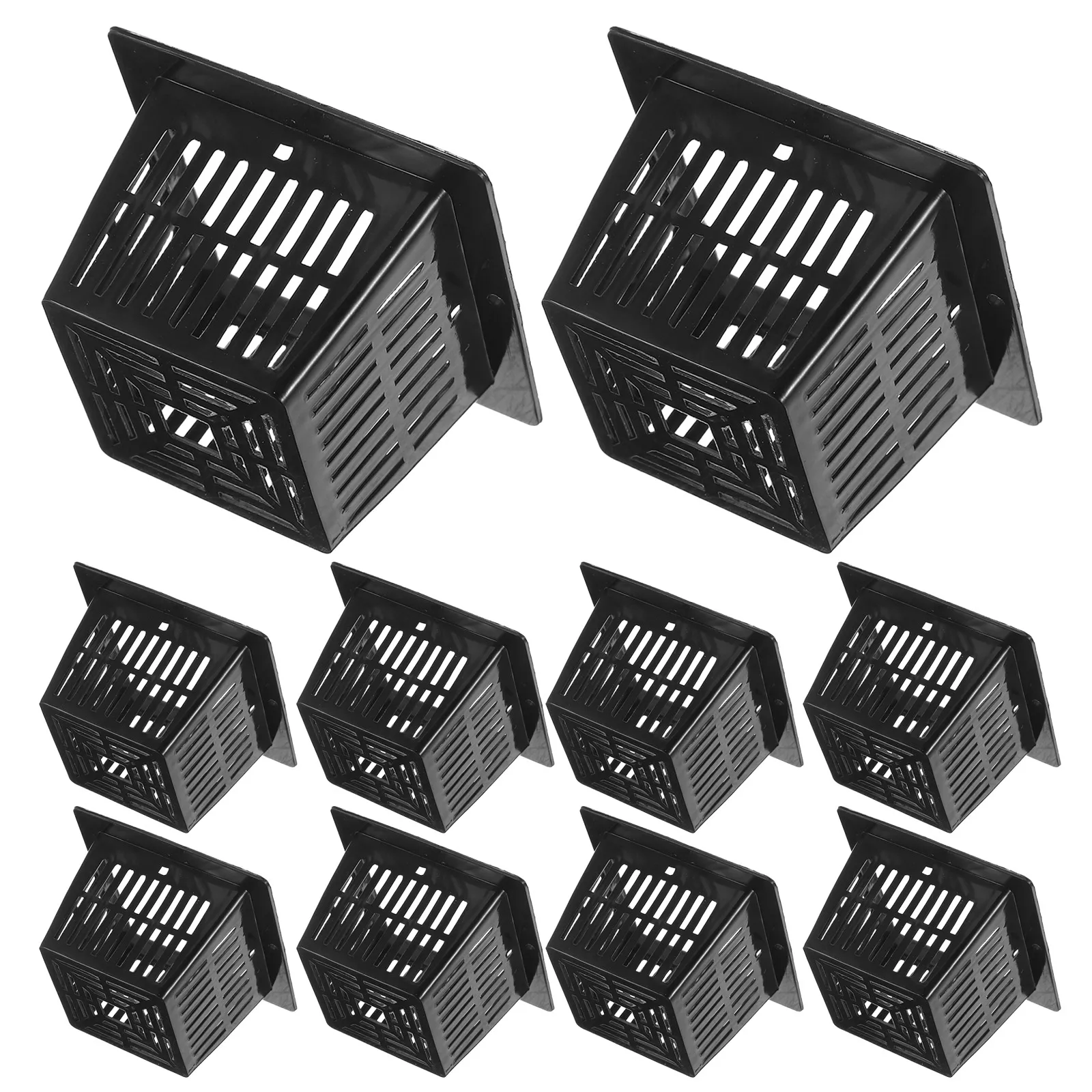 

10 Pcs Square Planting Basket Hydroponic Planter Baskets Net Pots Garden Planters