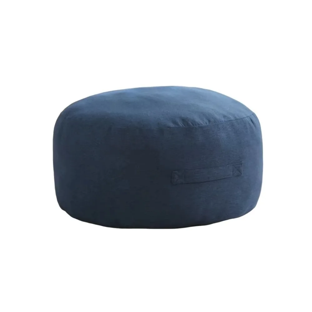 Large Capacity Round Seat Cushion Cover Polyester Fiber Multi Color Unstuffed Cushion Cover Large Opening