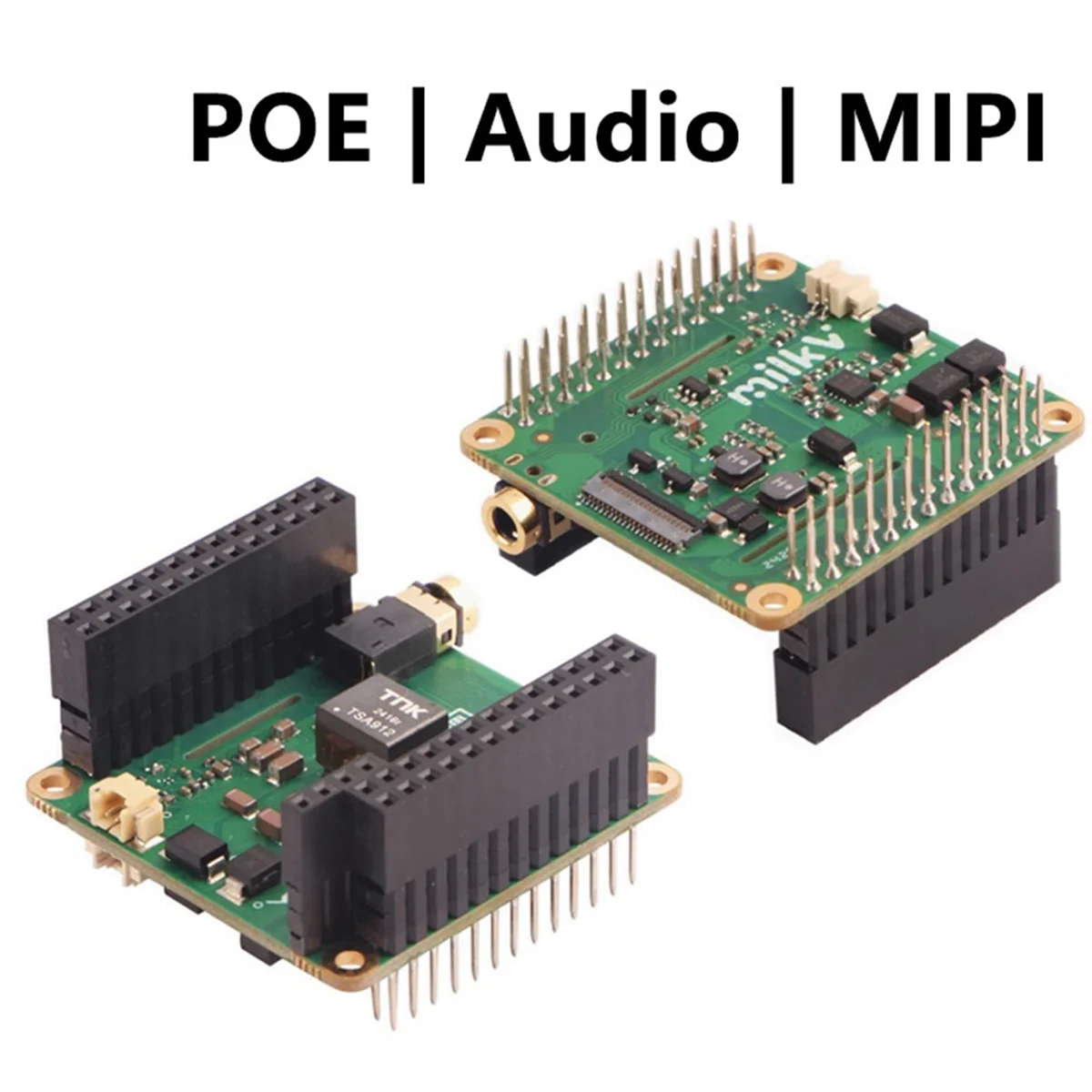 For Milk-V Duo S PoE HAT Expansion Board MIPI DSI and Audio Interface Support POE Power Supply A  -T44C