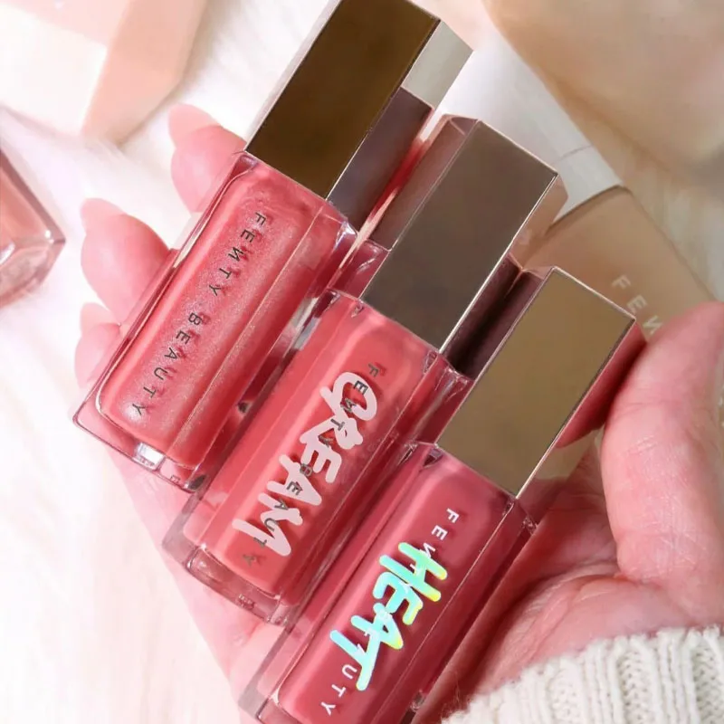 Fashion Hot Sale Fenty Lip Gloss Multicolor Moisten Shine Glitter Lip Plumper Makeup Beginner Liquid Lipstick Makeup Cosmetics