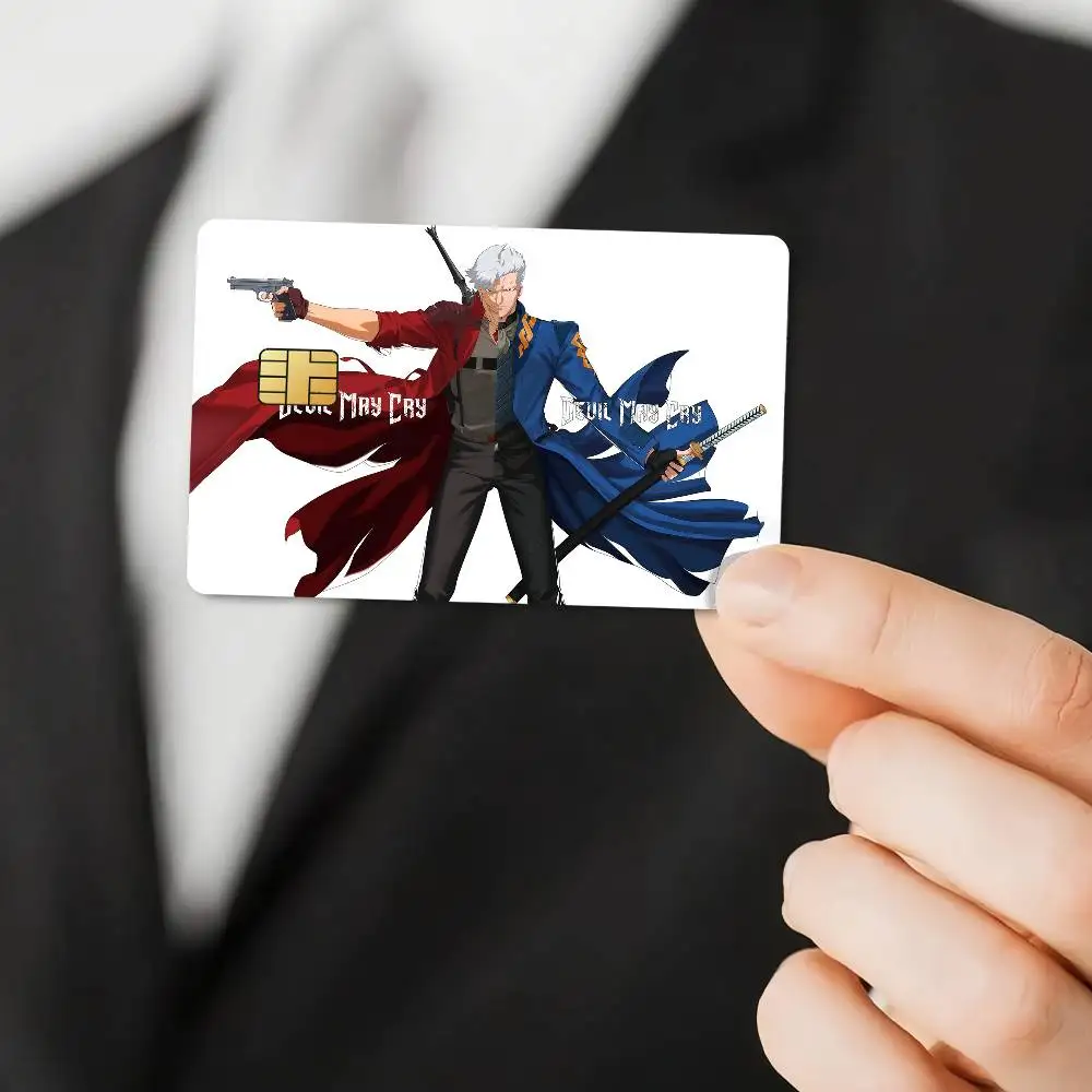 كارتون الشيطان قد يبكي 2025 بطاقات الائتمان البنك حافلة تمرير ملصقات ديكور رائع مقاوم للماء 4 قطعة بطاقة #5