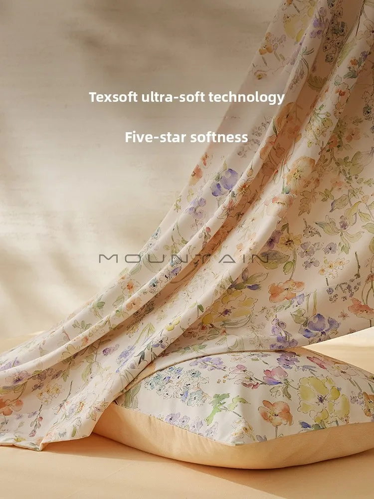 Autumn and Winter New Bedding Brushed Cotton Thickened All-Cotton Duvet Cover Four-Piece Set