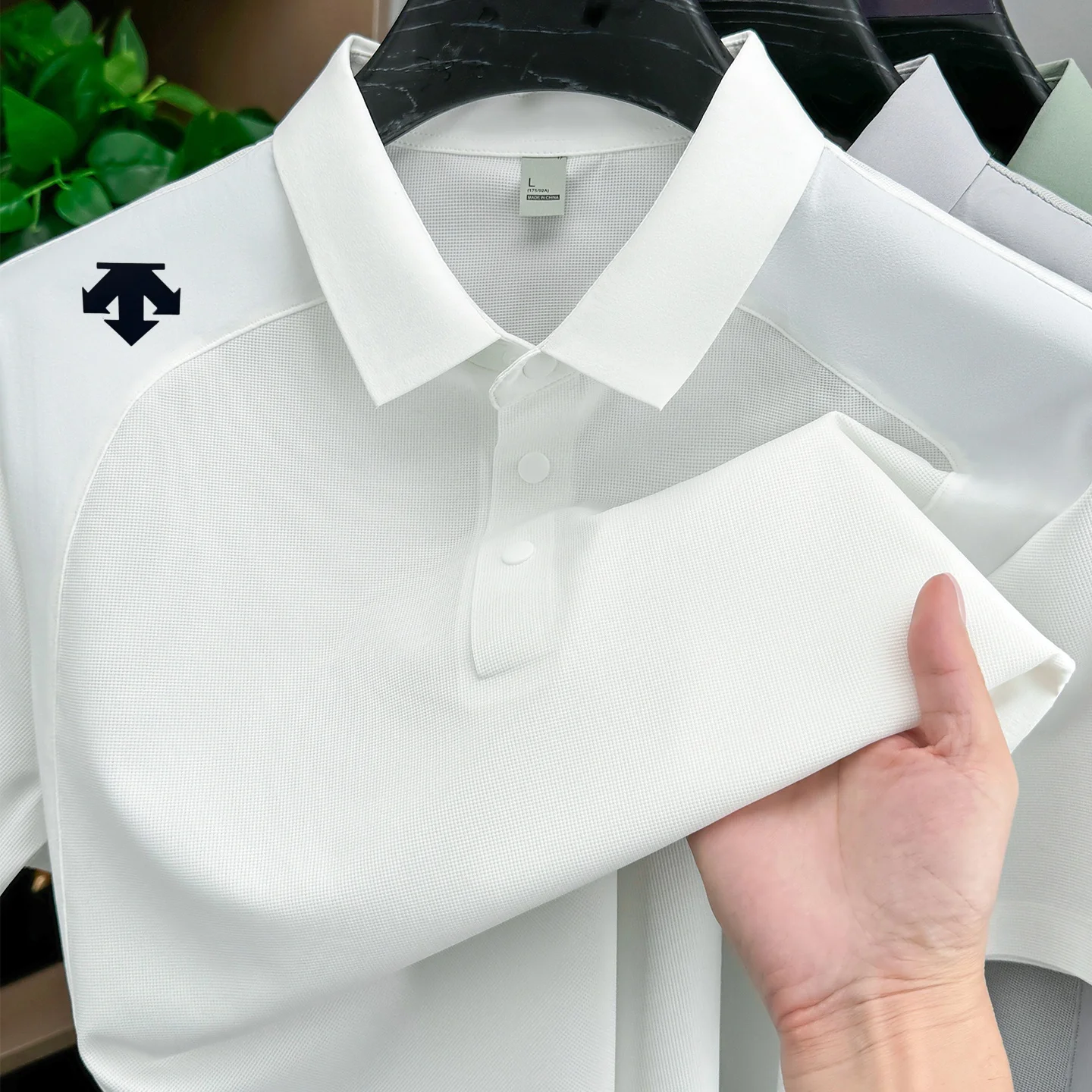 Polo pour homme à manches courtes imprimé