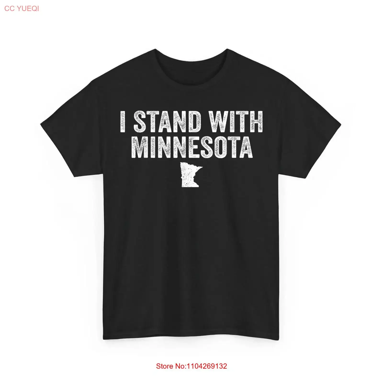 I Stand With Minnesota Protest T Shirt American Proud Strong long or short sleeves vintage Washed fashion Stretched Stylish