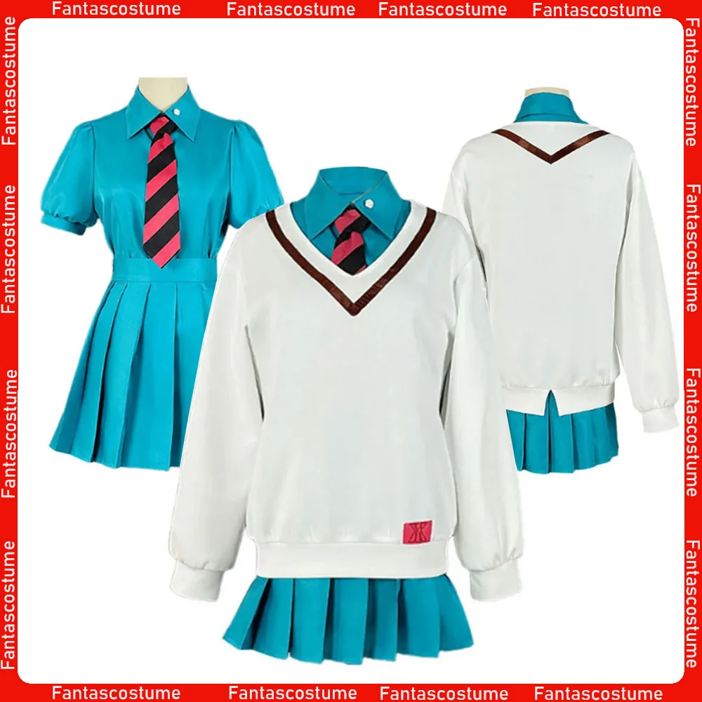 

Униформа для взрослых и женщин Amate Yuzuriha, карнавальный костюм, маскировка, платье для девочек, галстук, пуловер, наряды, карнавальный костюм на Хэллоуин