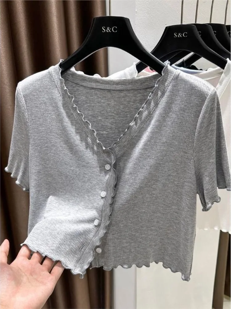 Modal oulder Wrap ort Sve Knitted Cardigan Women's Summer Outerwear Wood ain  ort Sle Collar Pin