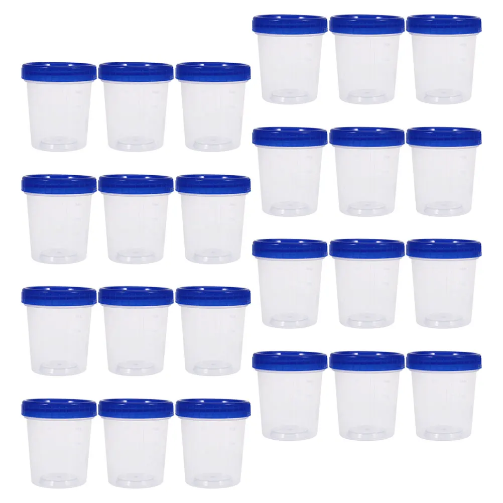 

24 Pcs Cups Fresh Containers PP Transparent Measuring Sample Sample Container Storage Reusable
