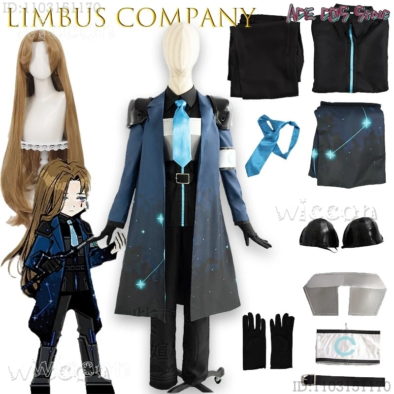 

Костюм для взрослых ‌ ‌ ‌ Костюм для косплея Дезпара Луцзя из Limbus Company, наряд для ролевых игр по аниме, комплект с пальто, для Рождества и Хэллоуина
