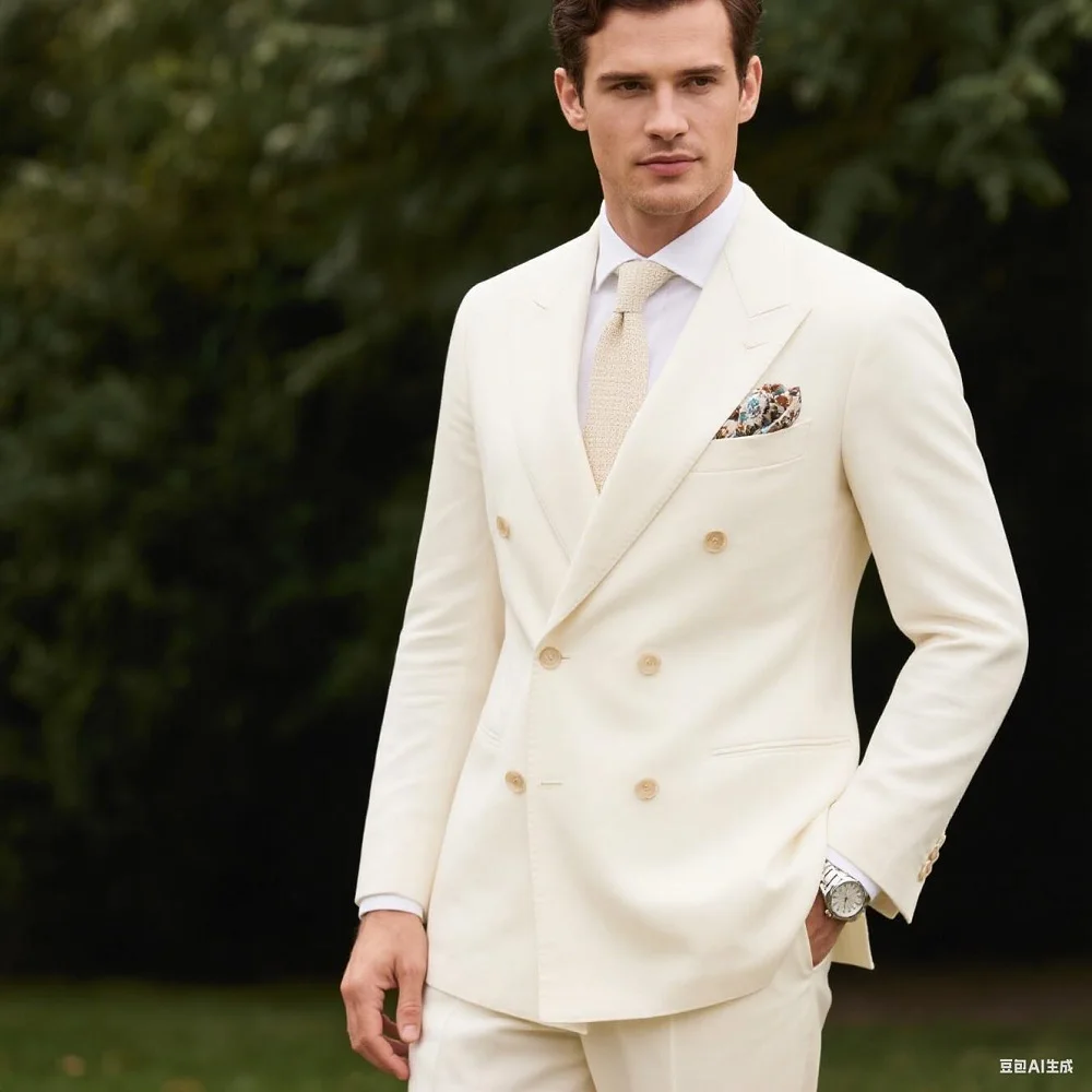 

Свадебные мужские костюмы, умные повседневные смокинги для жениха, приталенный пиджак, деловой костюм для мужчин, костюм из 2 предметов Homme