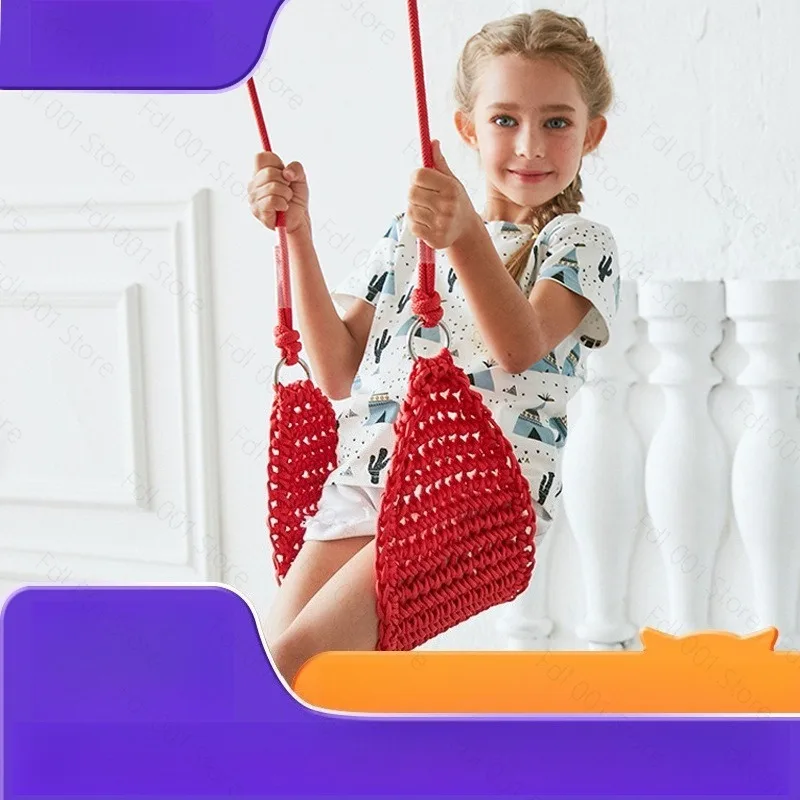 Rope net tribe children's swing indoor baby swing chair outdoor courtyard adult hanging chair rocking chair children's toys