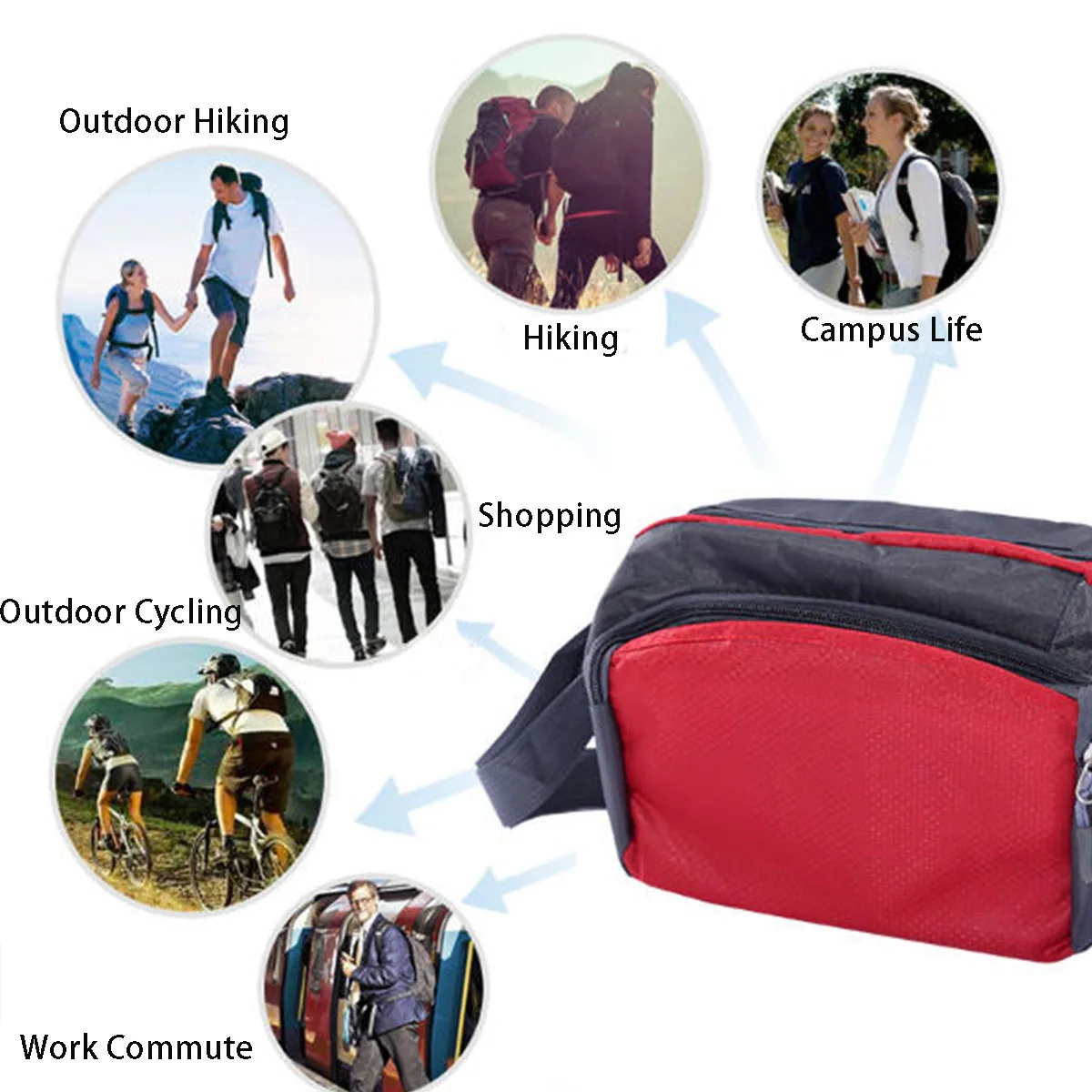 Crossbody Shoulder Bag For Elderly Outdoor Travel Sports Portable Gift Handbag