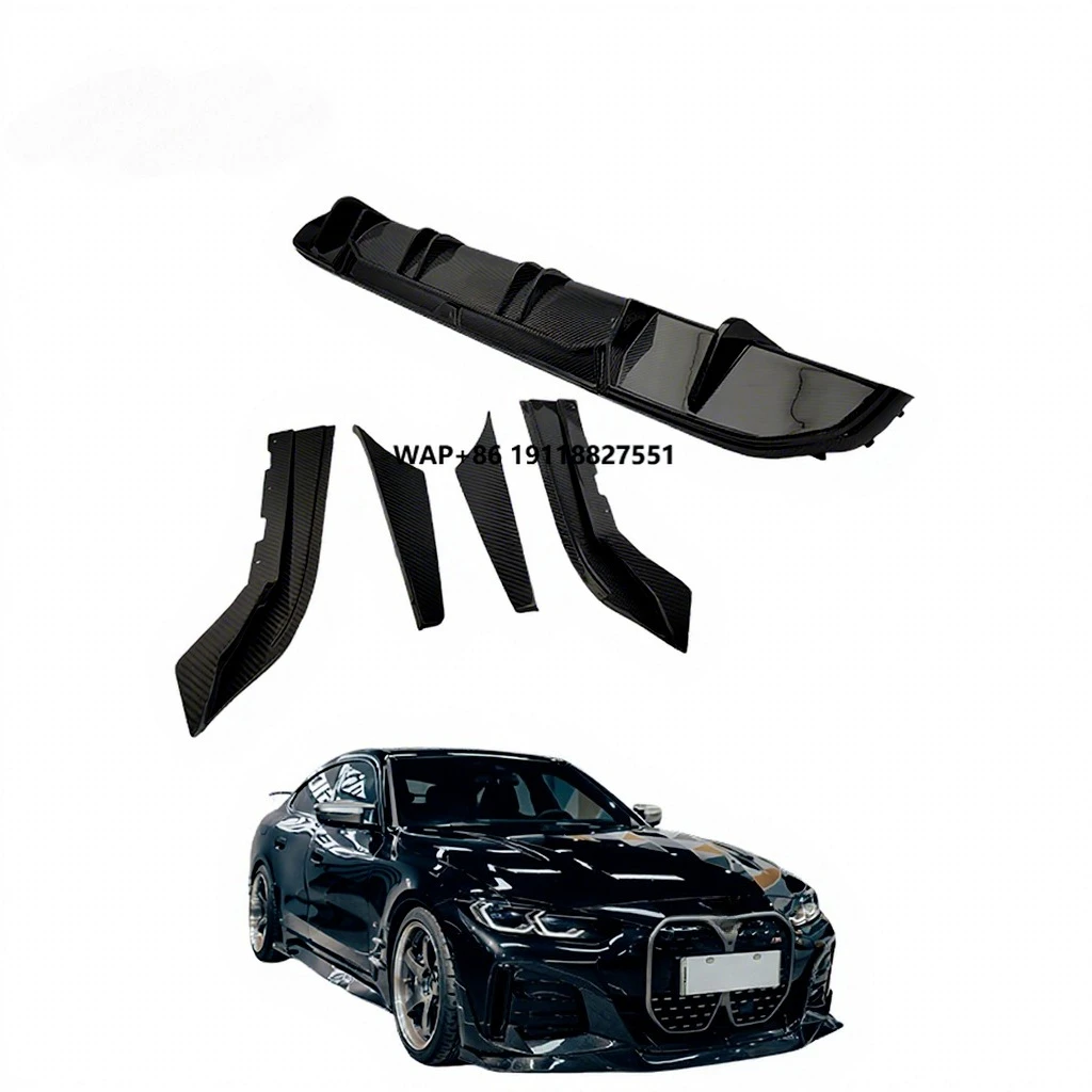 

Wholesale Price New Full Dry Carbon Fiber Body Kits with Exhaust Rear Diffuser Without Light for I4