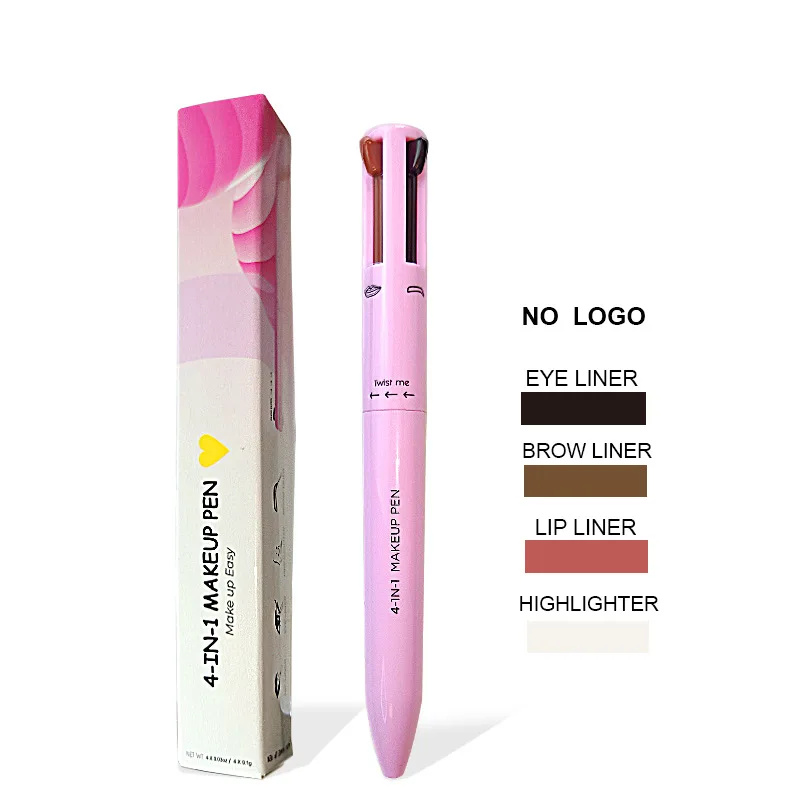 

Multifunctional 4in1 Makeup Pen Eyebrow Pencil Waterproof Lasting Easy Ware Eyeliner Not Blooming Colorfast Natural Cosmetic Pen