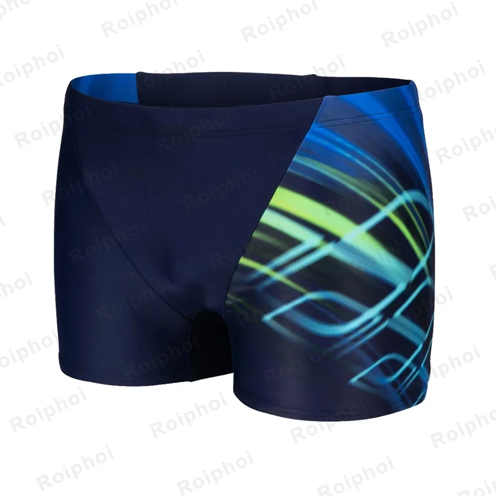Mens Swimsuit Jammer Endurance Athletic Training Swimsuit Racing Swimming Trunks Shorts Swimwear Men Swim Jammers