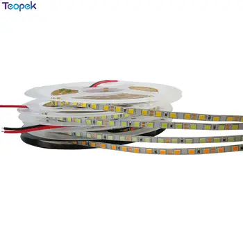 4mm dar genişlik 2835 LED şerit 120led/m 5m esnek şerit işık beyaz, sıcak beyaz, mavi, yeşil, kırmızı olmayan su geçirmez şerit DC12V