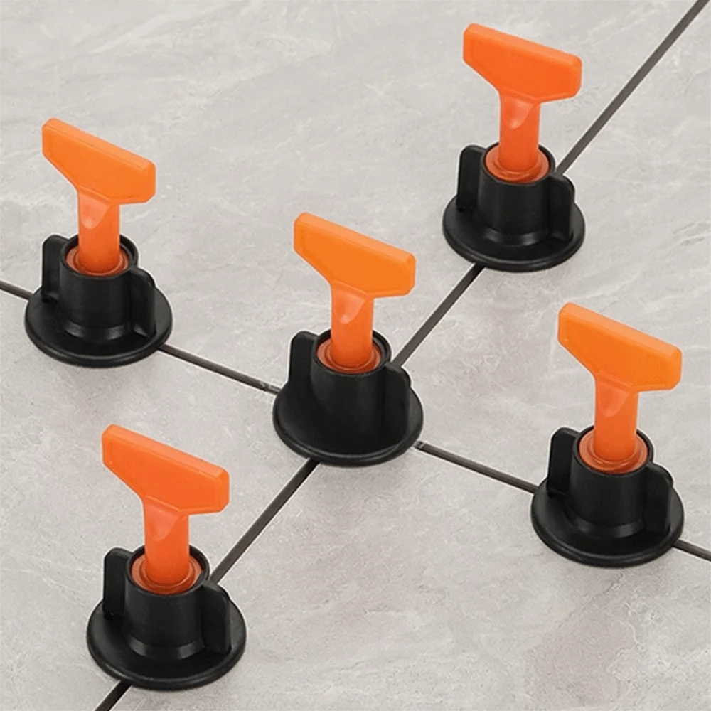 50pcs 0.9mm Tile Leveler Spacers Floor Tile Leveling Leveling Clips Tile Laying Clips Spacers Tools Tile Laying Construction