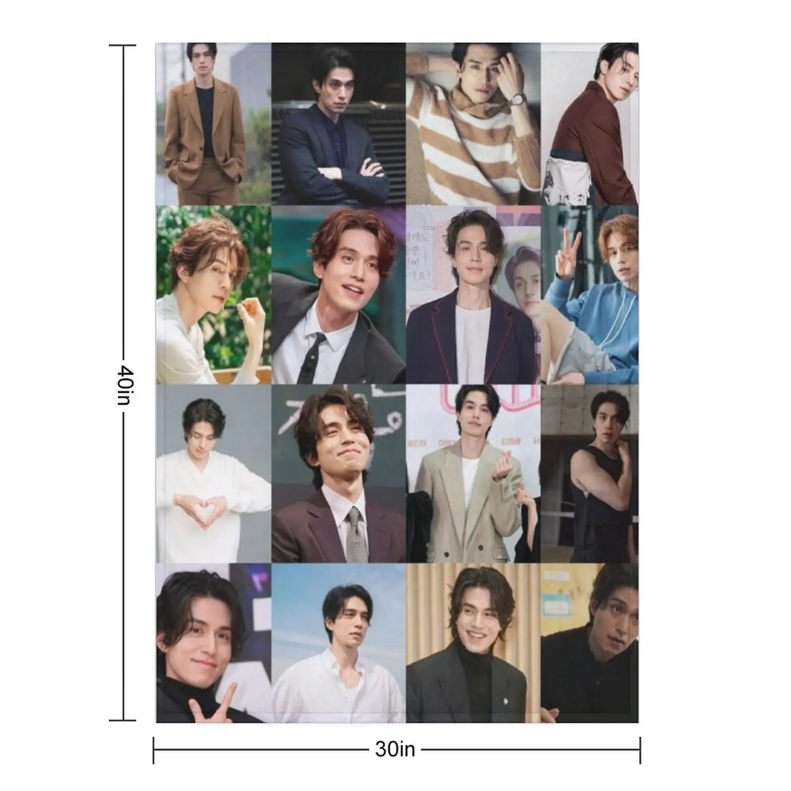 Lee Dong Wook Throw Blanket Softest Decorative Sofas Decorative Sofa Sofas Multi-Purpose Flannel Fabric Blankets