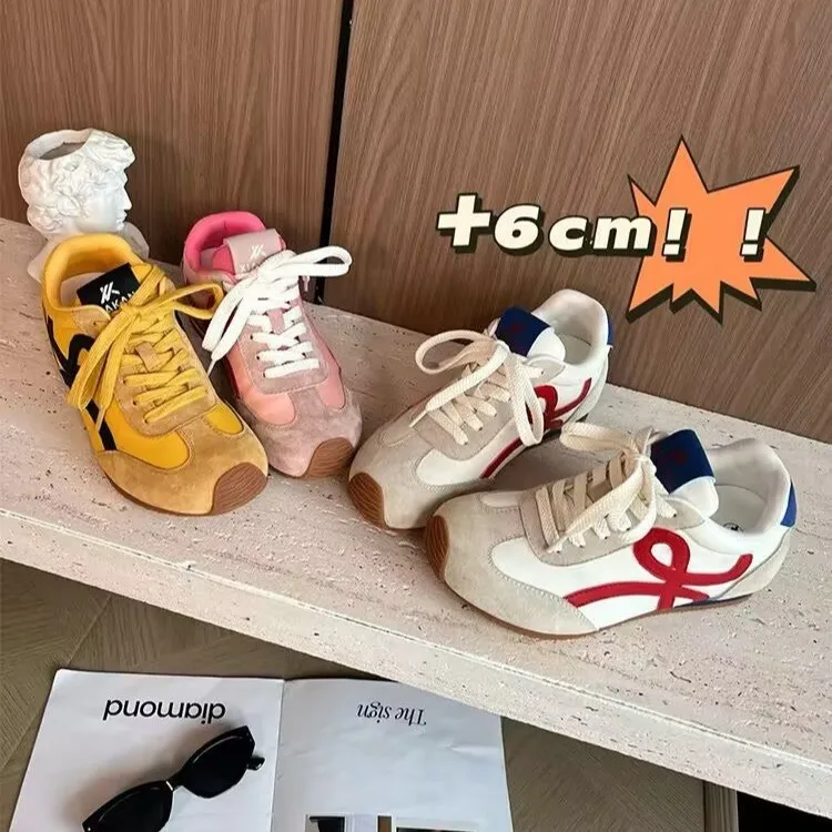 

Короткое зростание, увеличивающее рост 6 см в повседневной обуви, женская новая осенняя спортивная и повседневная обувь 2025 года.