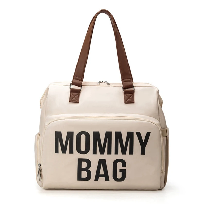 Babycaremommy mochila-bolsa de fraldas de grande capacidade para mulheres grávidas com alça de ombro para carrinho e bolsa de armazenamento de viagem