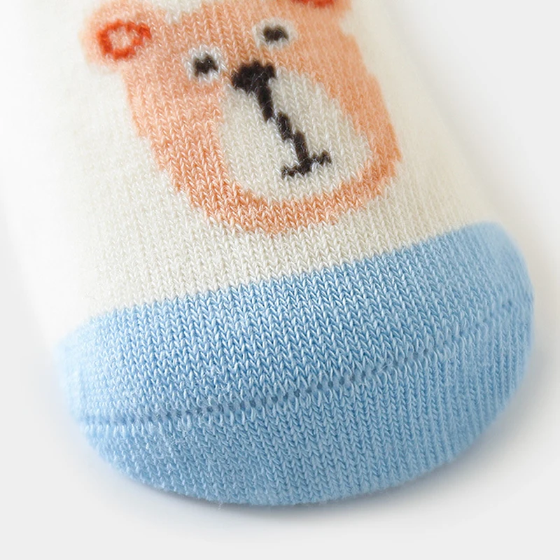 Calzini da pavimento per bambini Calzini da barca sottili antiscivolo per bambini traspiranti primaverili, autunnali ed estivi Calzini corti in cotone per ragazze e ragazzi