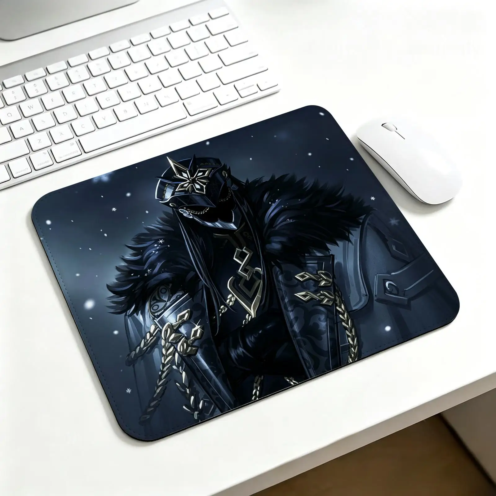 Mouse Pad Regular gaming Office mouse pad Laptop desk mat Stitched edge S/M/L size mouse pad  Genshin Impact Il Capitano