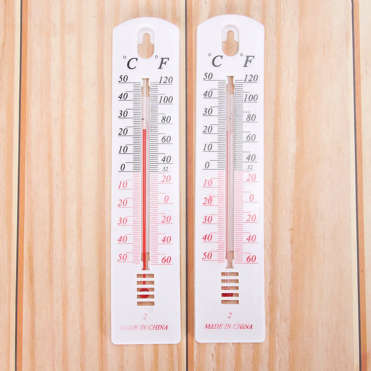 10Pcs Indoor Thermometer Plastic Body Accurate Celsius Display Home Temperature Monitor Simple Design Wall Desk Decor