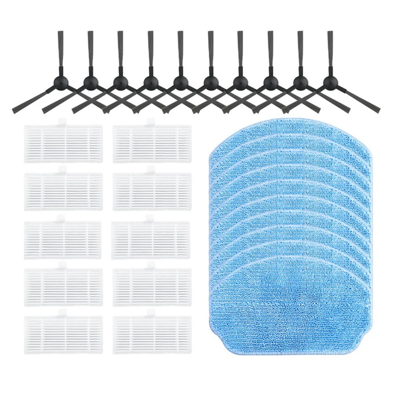 

Боковая щетка Hepa-фильтр, тряпка для швабры, аксессуары для робота-пылесоса, совместимые с Midea VCR04W