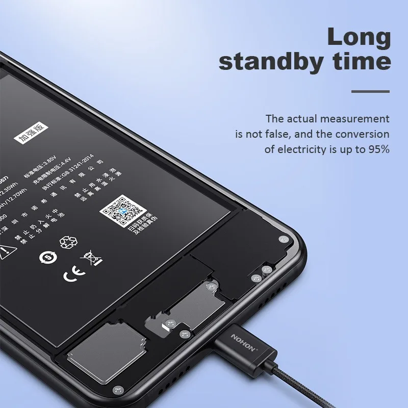 Batería NOHON para Samsung Galaxy S24, S23, S22 Ultra, S21, S20 Plus, S10, S10E, S9, S8, S7, S6, S10+, S20+, S21+, S23+, S24+ 3