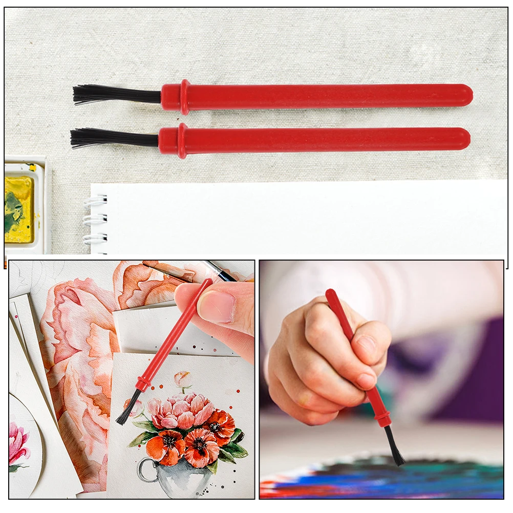 

50pcs Painting Brush Set 6cm Small Art Supplies Watercolor Gouache Acrylic Wall Paint Brushes Lightweight Compact Size