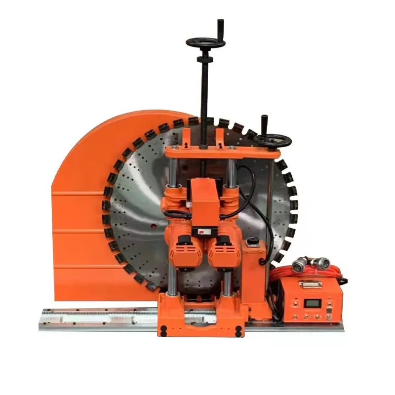 Electric Wall Saw Machine 30/40/50CM Depth 200kg 9800W Highway Retaining Wall Cutting High Productivity for Renovation