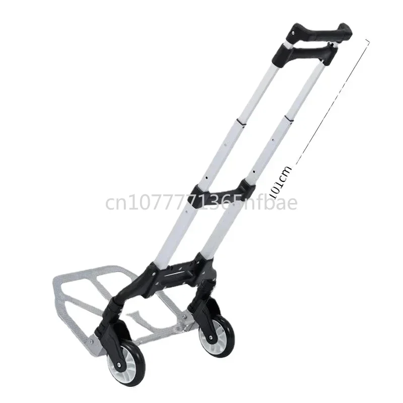 

for Upstairs Cargo with Bag 75kg All Terrain Stair Climbing Cart Hand Truck with Bungee Cord Portable Folding Trolley