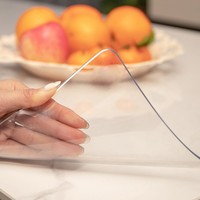 Clear Tablecloth, Table Protector, Plastic Table Cover, Clear Desk Pad, Desk Protector Mat PVC Desk Cover, Clear Table Cover