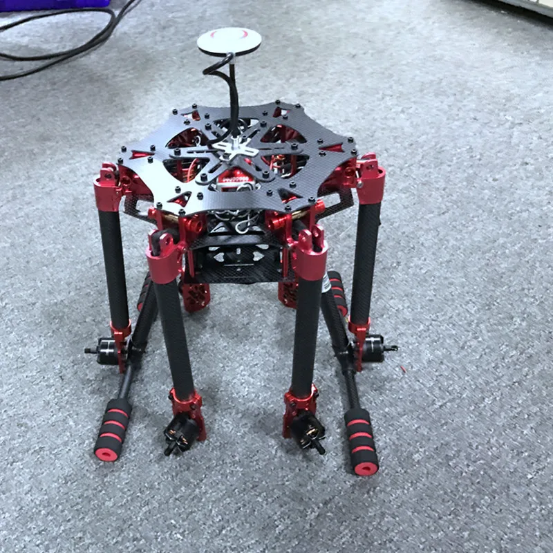 XAERO 600 650 700mm Regenschirm-Falt-Hexacopter-Rahmen mit Skid-Gimbal für Wurf-UAVs – Detail 29