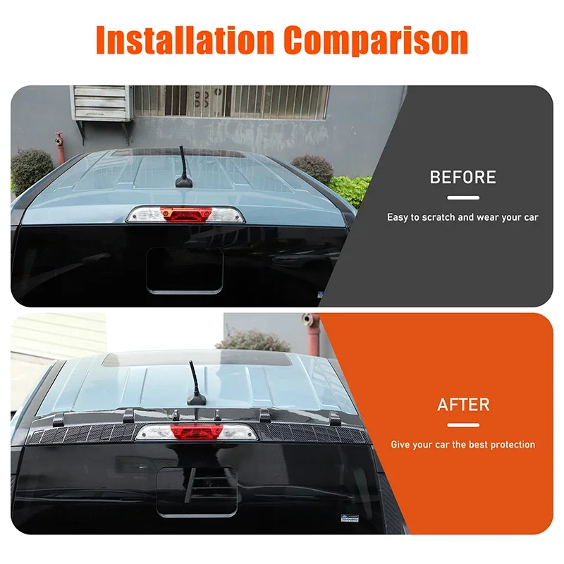 1Pcs ABS carbon fiber For Ford Maverick 2022+ car roof rear spoiler decorative panel car exterior protection accessories